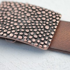 Belt buckle studs, belt buckle for leather belt antique copper gift idea