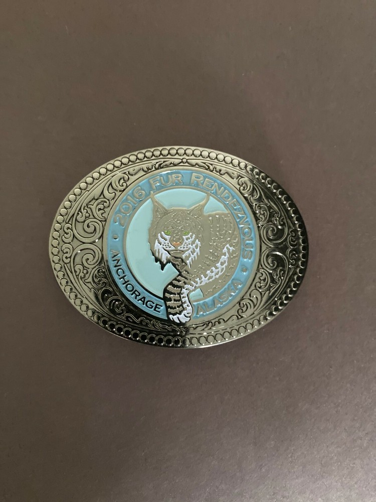 2016 FUR RONDEZVOUS LYNX BELT BUCKLE ANCHORAGE ALASKA