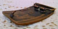 INGERSOLL RAND BELT BUCKLE CONSTRUCTION EQUIPMENT APC SOLID BRONZE ROLLER PAVER.