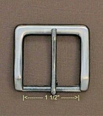 New 1 1/2&Prime; pin buckle(#69) man/women brushed antique nickel color finish