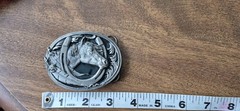 High Quality Silver Finish Horse Horseshoe Western Belt Buckle – Lucky Buckle