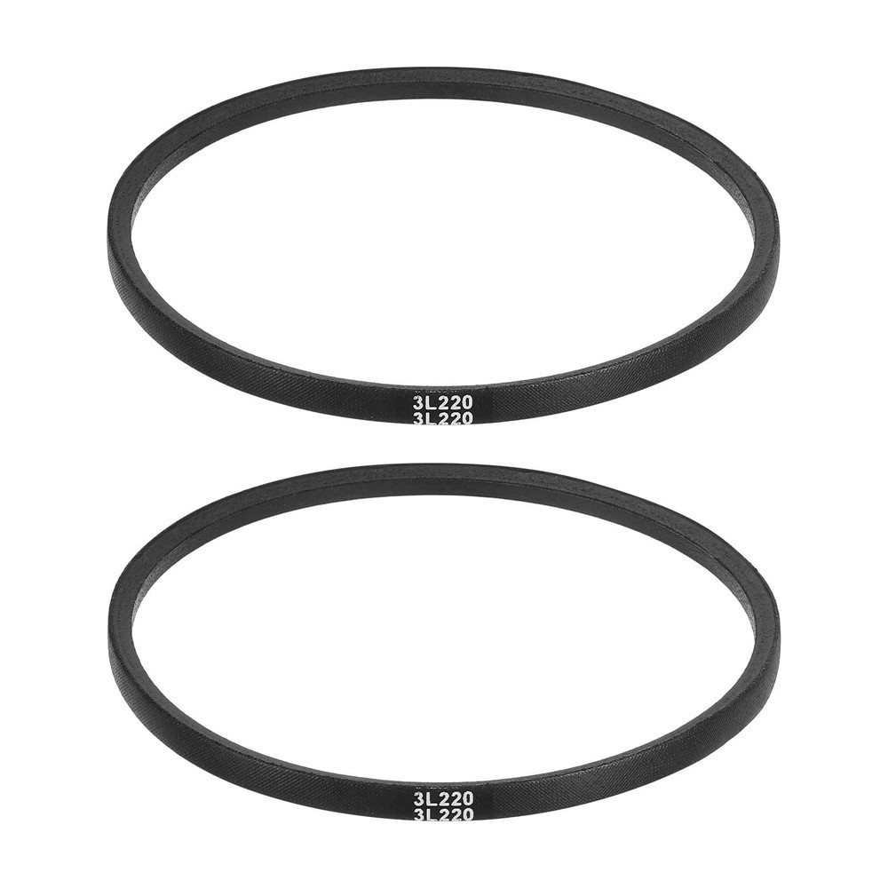 uxcell 2Pcs 3L220 Classic Wrapped Rubber V-Belt, 22&Prime;(559mm) Outside