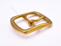 CLASSIC SOLID BRASS ROUND CENTER BAR LEATHERCRAFT BELT BUCKLE REPLACEMENT 40MM