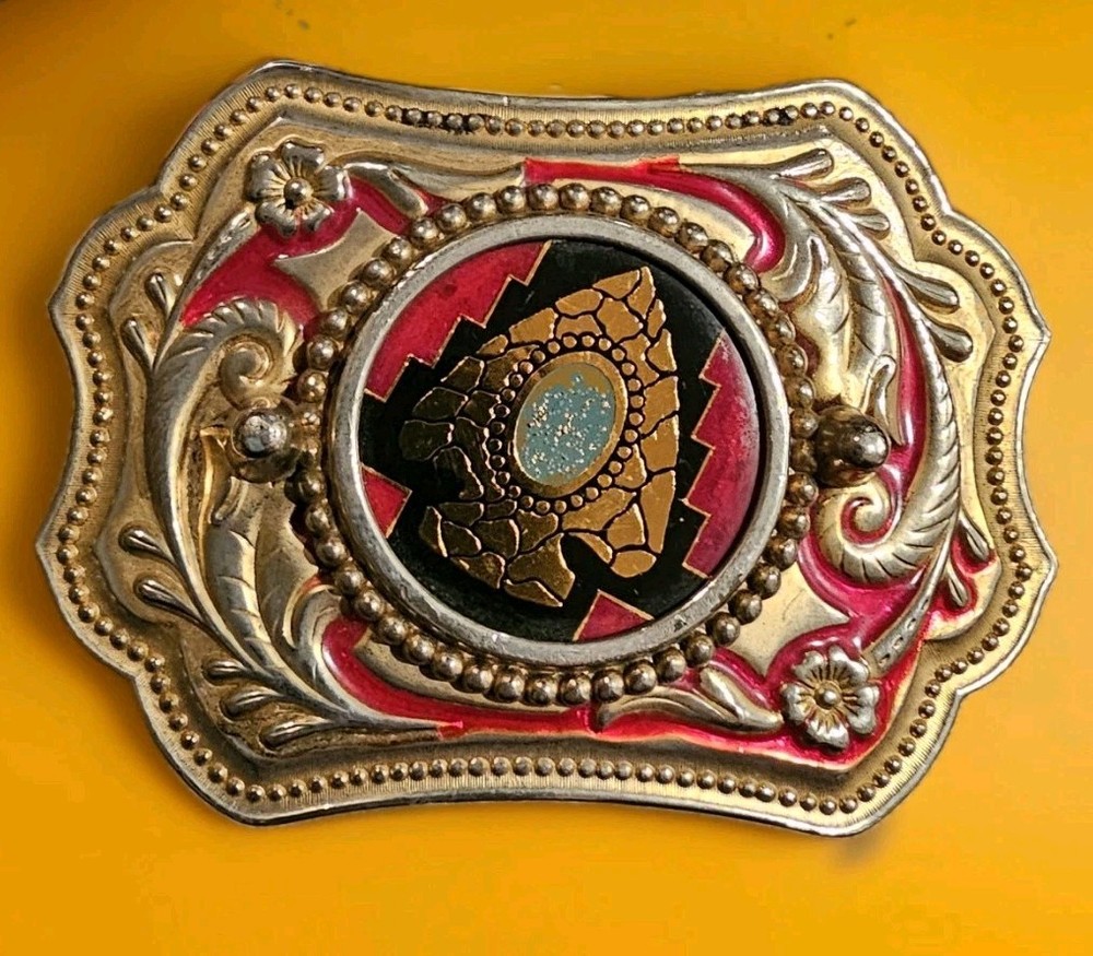Vintage Southwestern Style Statement Belt Buckle – Large Ornate Western Design