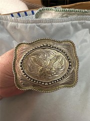 Vintage Lone Star Eagle Belt Buckle