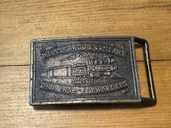 Vintage Wells Fargo and Company Bankers and Forwarders Rectangular Belt Buckle