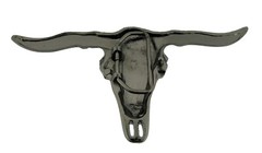 Bull Skull Longhorn Belt Buckle Western Cowboy Mens Costume Rodeo Rider Ox New