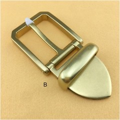 40mm Brass Tail Clasp Buckle European American Style Handmade Leather Belt DIY