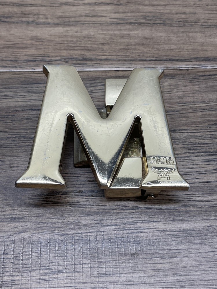 MCM Gold Tone Belt Buckle No Belt Men&rsquo;s Accessories KG