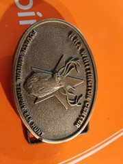 NRA Whittington Center Belt Buckles Lot 4th& 3rd Annual Trophy Elk Hunt 3.5×2.5