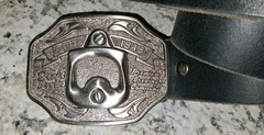 Bottle Opener Metal Belt Buckle On Leather Belt Premium Brewing 37.5&Prime; – 43&Prime;