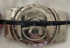 Lighter Belt Buckle Skull Biker Skeleton