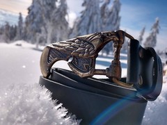 Brass belt buckle Ax of God, Medieval style buckle, Solid brass axe buckle