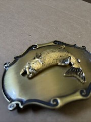 Vintage Raintree Fisherman&rsquo;s Men’s Belt Buckle. Never Worn!