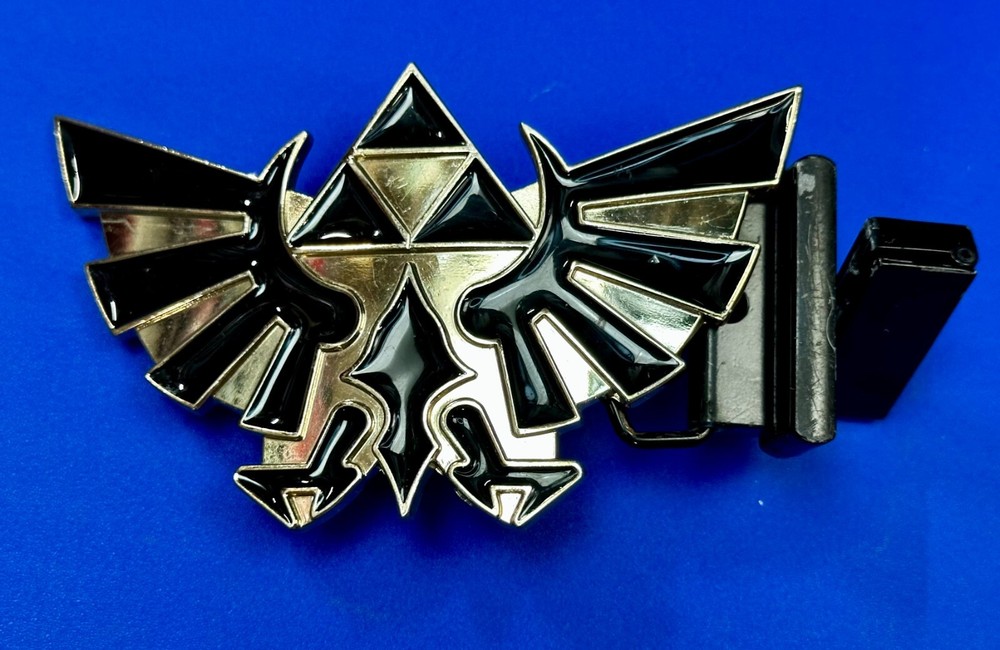The Lengend Of Zelda Twilight Princess Triforce Logo Belt Buckle Tm2011 Nintendo