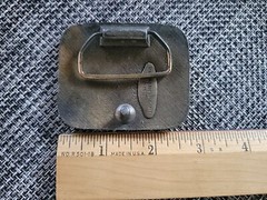 VINTAGE 1976 LARGE MOUTH BASS HOOKED ON BAIT BELT BUCKLE!!! Indiana Metal Craft