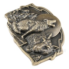 Wolf belt buckle for men&rsquo;s Western cowboy motorcycle riding