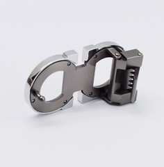 Salvatore Ferragamo Silver&Grey Gancini Belt Buckle For 1.38&Prime; Wide Leather Belts