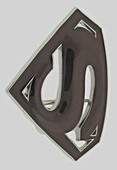 Superman Belt Buckle DC Comics Original Superhero Cosplay Costume Burgundy Metal