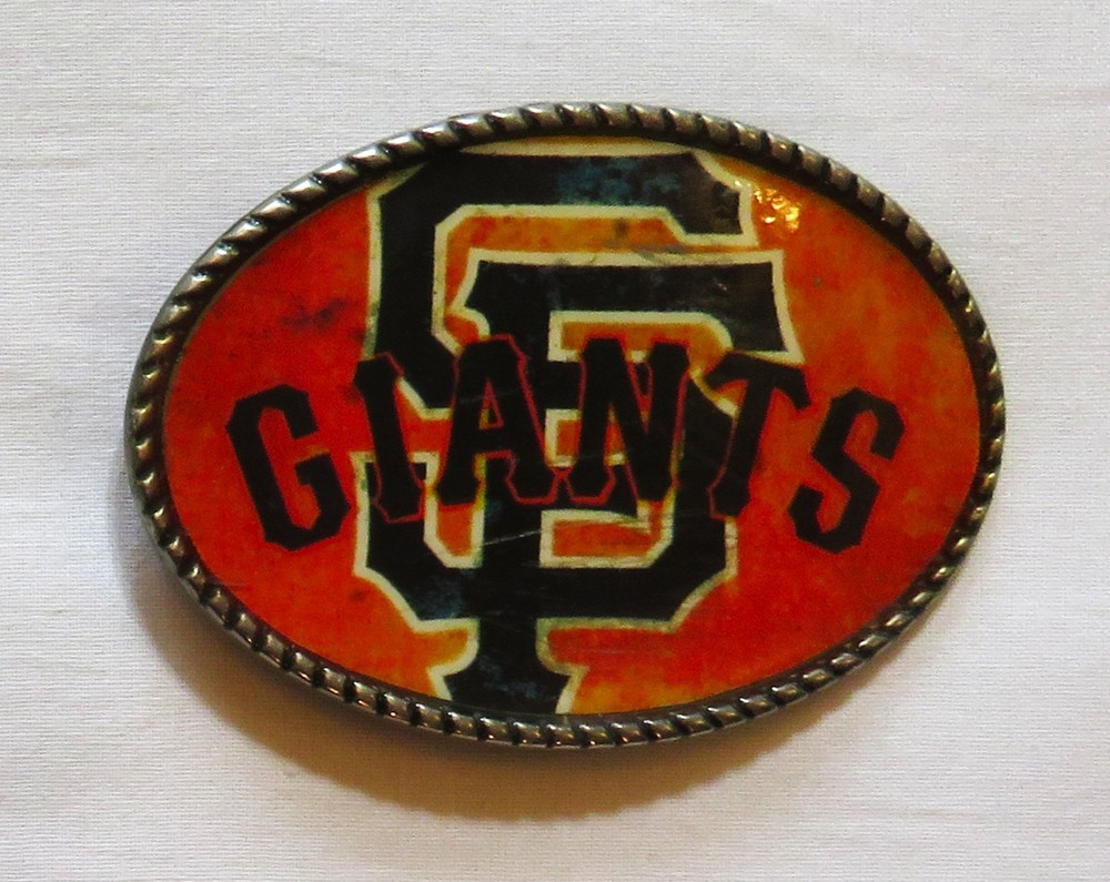 San Francisco Giants Vintage Belt Buckle 1980&rsquo;s MLB Baseball Sports