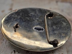 RARE! Southwest SILVER BRASS EAGLE NATIVE AMERICAN & HORSE Belt BUCKLE