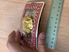Western Buckle Gold Silver Red Horse Head Cowboy Buckle 2 » Hebilla Vaquero