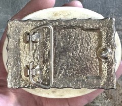 Real Scorpion In Clear Resin Arizona Belt Buckle