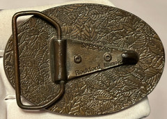 Vintage Legion of Honor Leather on Brass Belt Buckle Spec-Cast Rockford RARE