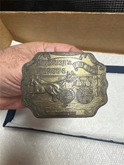 Vintage Brass America&rsquo;s Heroes Fire Department Boston Belt Buckle