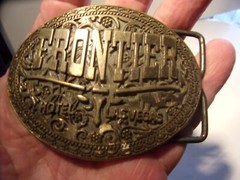 Collectible Frontier Hotel Las Vegas – Metal Belt Buckle – $9 s/h