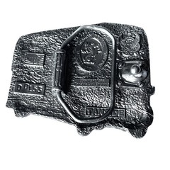 Tanside London Bus Belt Buckle Pewter 1990s Vintage Double Decker England USA