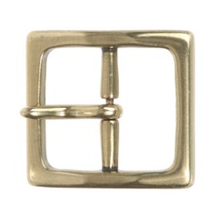 1 5/8&Prime; (40 mm) Nickel Free Center Bar Single Prong Square Belt Buckle