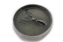 NEW Men Belt Buckle Silver Metal Heavy Grey Skeleton Skull Motorcycle Biker Bone