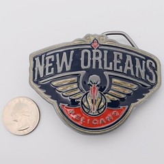 New Orleans Pelicans Basketball Team Belt Buckle (New)