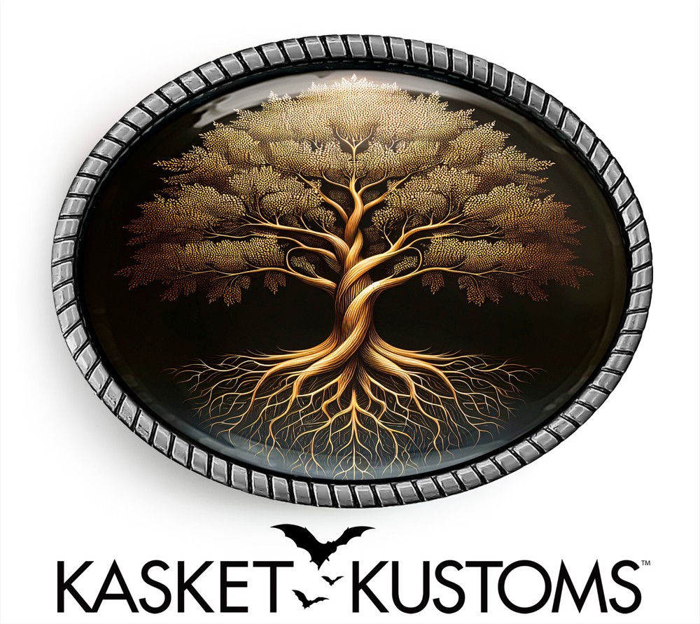 Tree of Life Belt Buckle – Celtic Irish Tree Handmade Oval Belt Buckle – 645