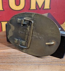 Vintage Marlboro Long Horn Lonestar Belt Buckle Solid Brass 1987 Oval Western