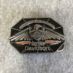 Harley-Davidson Buckle Belt Vintage HARMONY 1990 K-88 Moter Style Bald Eagle