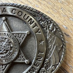OBSOLETE 1989 Kanawha County West Virginia Sheriff Department Brass Belt Buckle