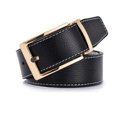New Reversible Belt Buckle Replacement Pin Buckle Rectangular Silver Black 1pc