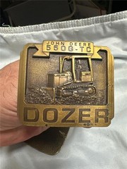 Three Vintage John Deere Belt Buckles