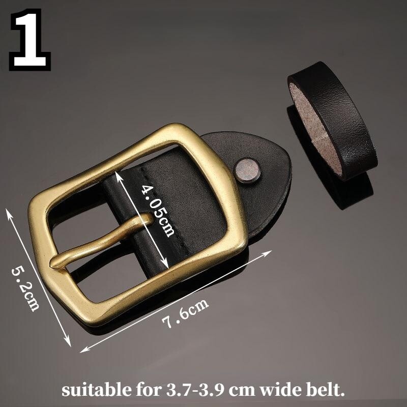 Men PU Leather Alloy Belt Buckle Head Pin Buckle Replacement for 37-39mm Wide