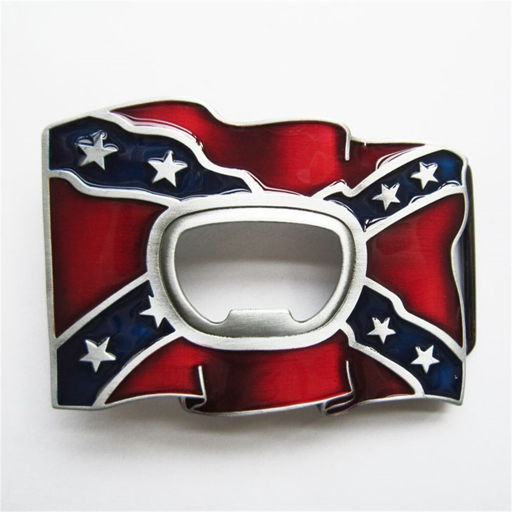 Vintage Style Red Enamel Bottle Opener Belt Buckle also Stock in US
