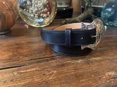 Very Navajo James Reid style Sterling Silver Belt Buckle 27-30-1.25”nu belt ✅