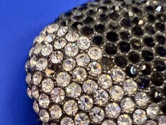 Skull Head Clear Bling Rhinestone Gothic Punk Figural Belt Buckle Missing Stone