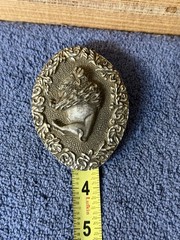 Vintage EGE American Bison Pewter Belt Buckle Buffalo 1993 Made In USA