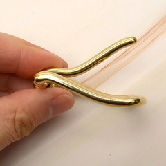 Leather Craft Soild Brass Half Buckle single bar buckle making a belt, strap