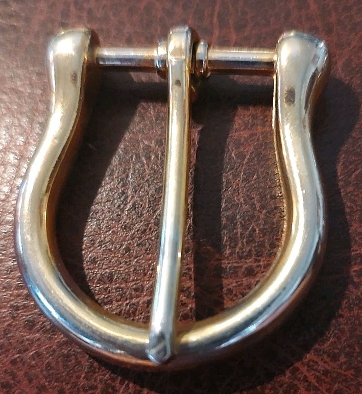 Heavy Brass Alloy Belt Buckle Tongue Pin Belt Buckle Fits 1&Prime; Belt / Strap