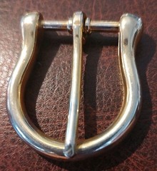 Heavy Brass Alloy Belt Buckle Tongue Pin Belt Buckle Fits 1&Prime; Belt / Strap