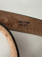 USA commerative 200th anniversary leather belt & buckle, Sz M 34-36, America!