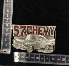 vintage 1957 Chevrolet Bel Air belt buckle RARE